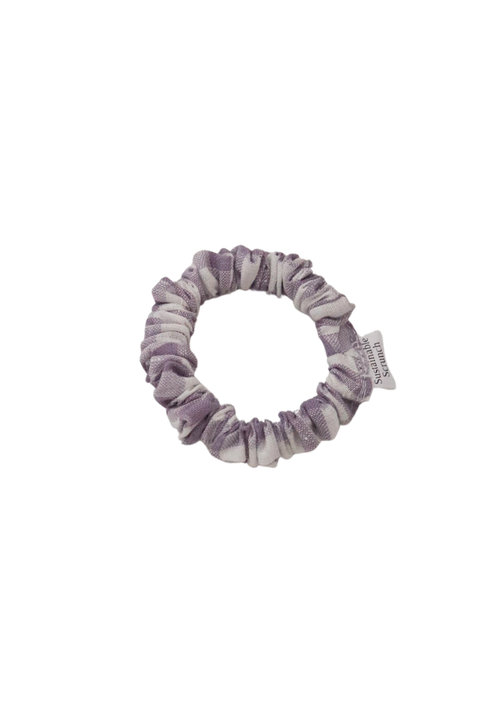 VIOLET - Purple Gingham Linen Small